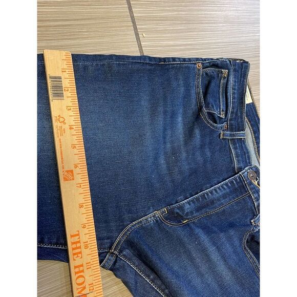 Levis 721 High Rise Skinny Big E jeans womens sz 31 distress medium wash stretch - Picture 5 of 11
